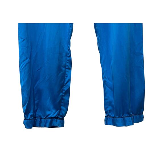Cold Posh Mulberry Silk Pajama Pants Bottoms Blue Lightweight Drawstring Sz L - Picture 2 of 6